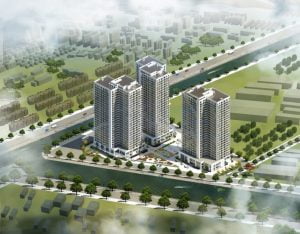 Phối cảnh dự án Chung cư X2 Đại Kim